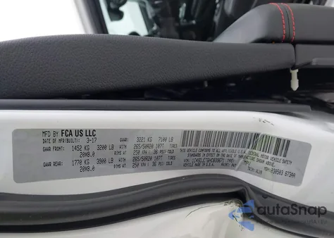 2017 Dodge Durango R/T Awd из США, поврежденный, VIN 1C4SDJCT6HC839671